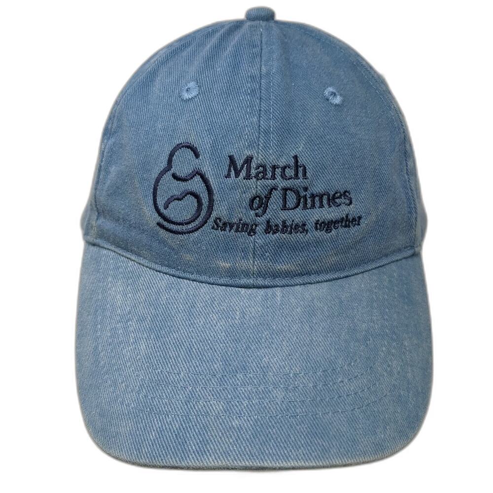 OTTO Baseball Cap Blue One Size Slideback Embroidered March of Dimes Logo Hat